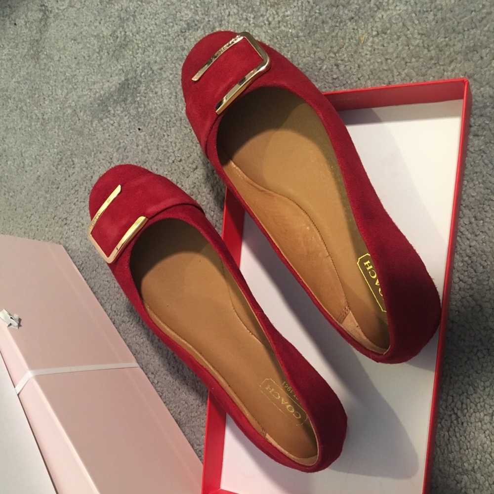 Coach Unique Suede Flats